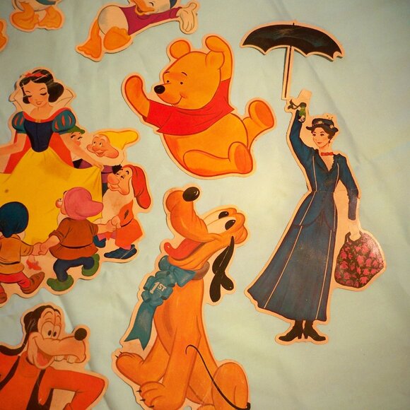 Rare *Vintage 24 Walt Disney Characters, 16 Large Wall Decoration - Picture 2 of 16